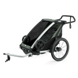 Thule Chariot Lite 1 Bike Trailer Single (2021) - Agave Black; Active Baby Vancouver Canada