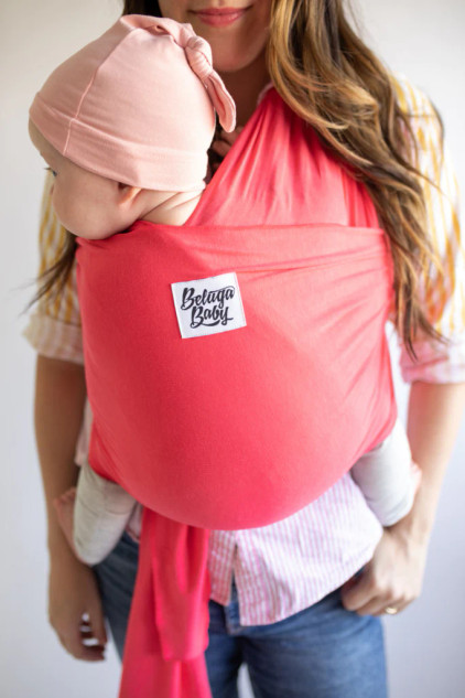 Beluga Baby Carrier Wrap - The Flamingo - Bright Pink