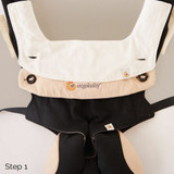 Ergobaby Four Position 360 Carrier Teething Pad & Bib - Natural