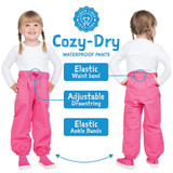 Cozy – Y Rain & Snow Pants (Fleece Lined) - Black