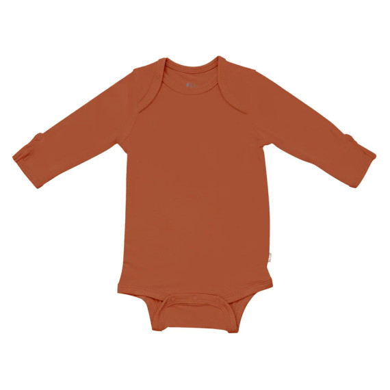 Kyte Baby Long Sleeve Bodysuit - Rust